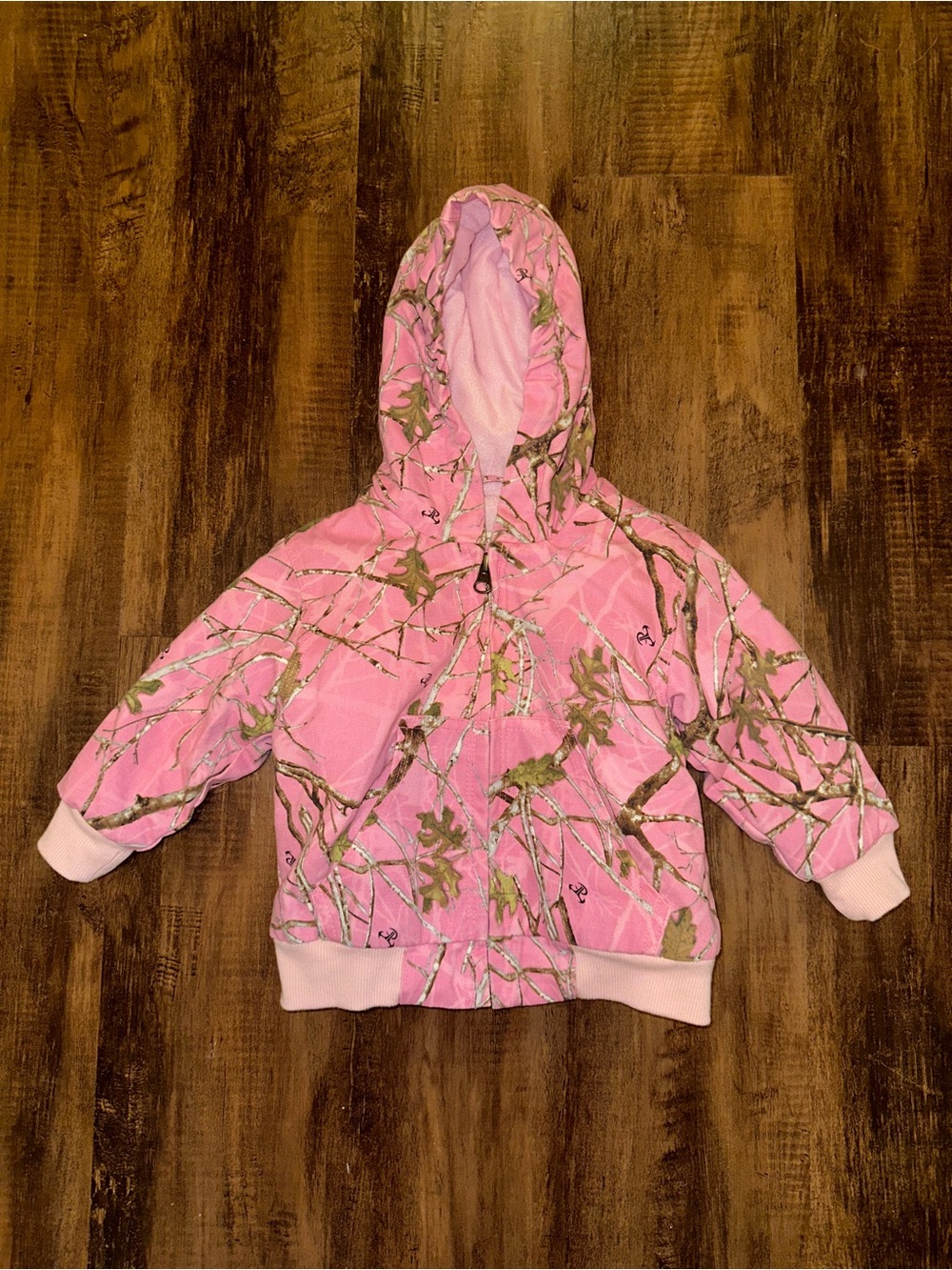 Baby Girls' 9M Pink Camo Hooded Jacket - Kids Shirt & Top